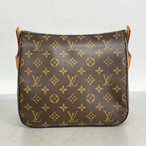 Louis Vuitton Monogram Looping MM Shoulder Bag M51146 Brown Women's